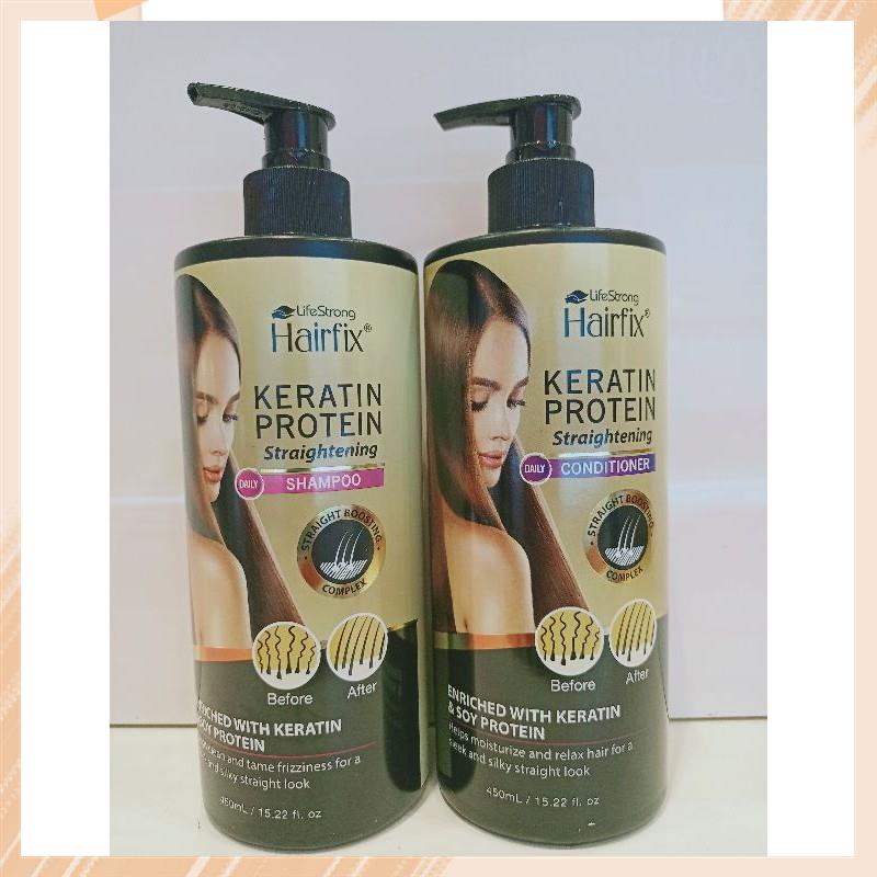【Available】Hairfix Keratin Protein Shampoo/conditioner 450ml Shopee