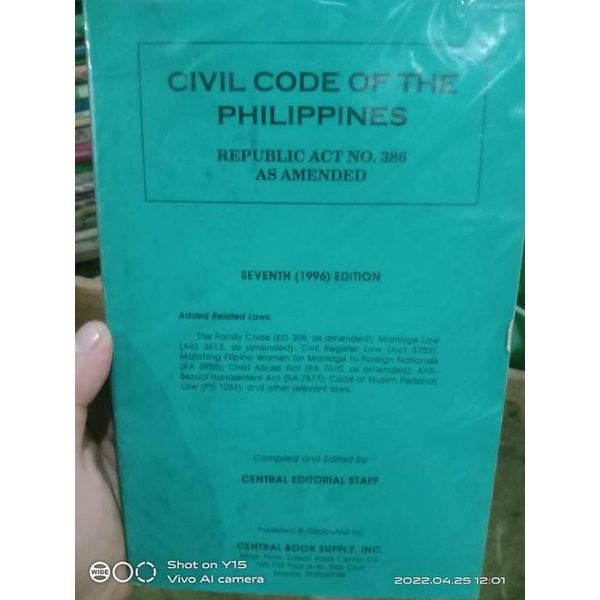 Civil code of the Philippines Shopee Philippines