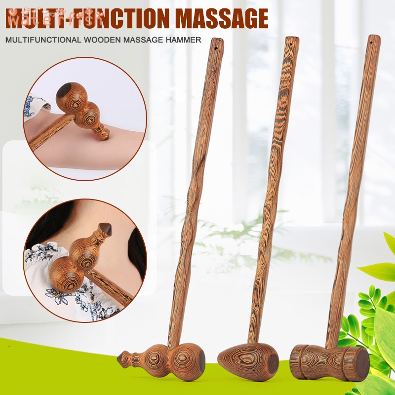 ♐ Wooden Knock Massager Hammer Back Hammer for Massage Tap Relax for
