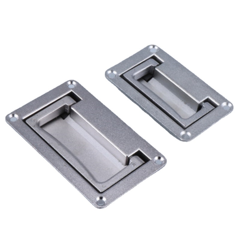 ＞1 PCS 11.1cm x6.9cm Metal Rectangle Shaped Recessed Folding Pull