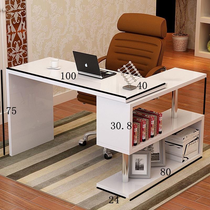 [PH Spot Goods] Natole Rotating Office Desk LShaped Table With S