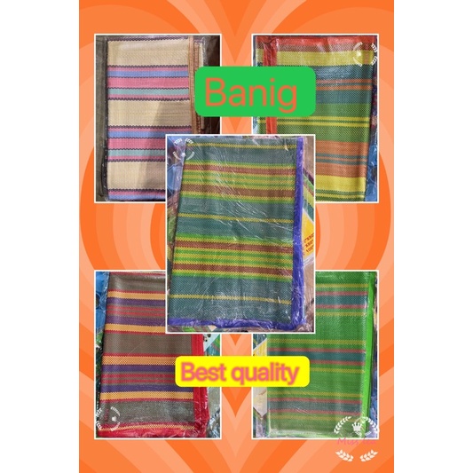 Banig Plastic Mat Sleeping Mat Quality and affordable! Shopee