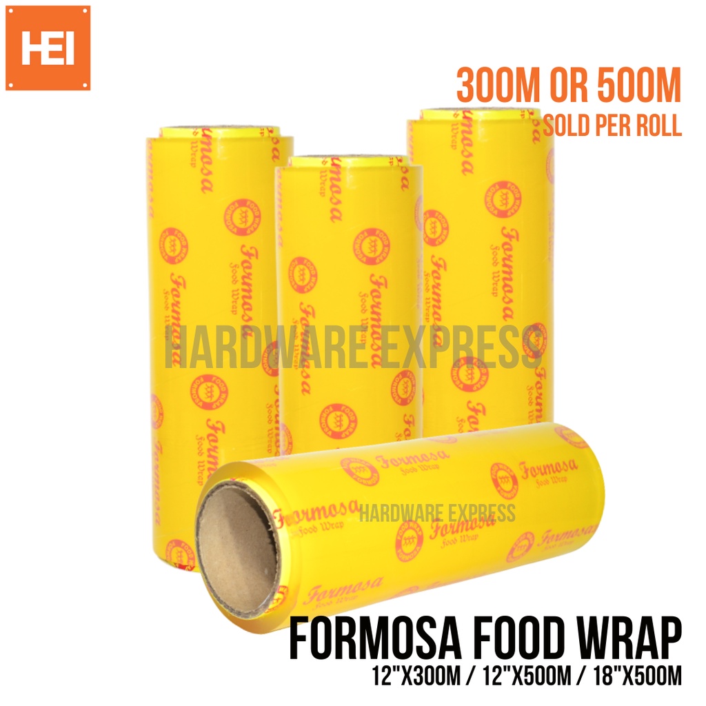 FORMOSA Food Wrap / Cling Wrap 12"X300M OR 12"X500M Food Grade Stretch