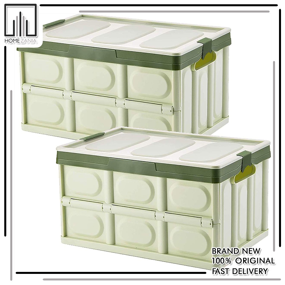 Collapsible Crate Car Backup Plastic Storage Box 1Pc 42 By 28 Cm
