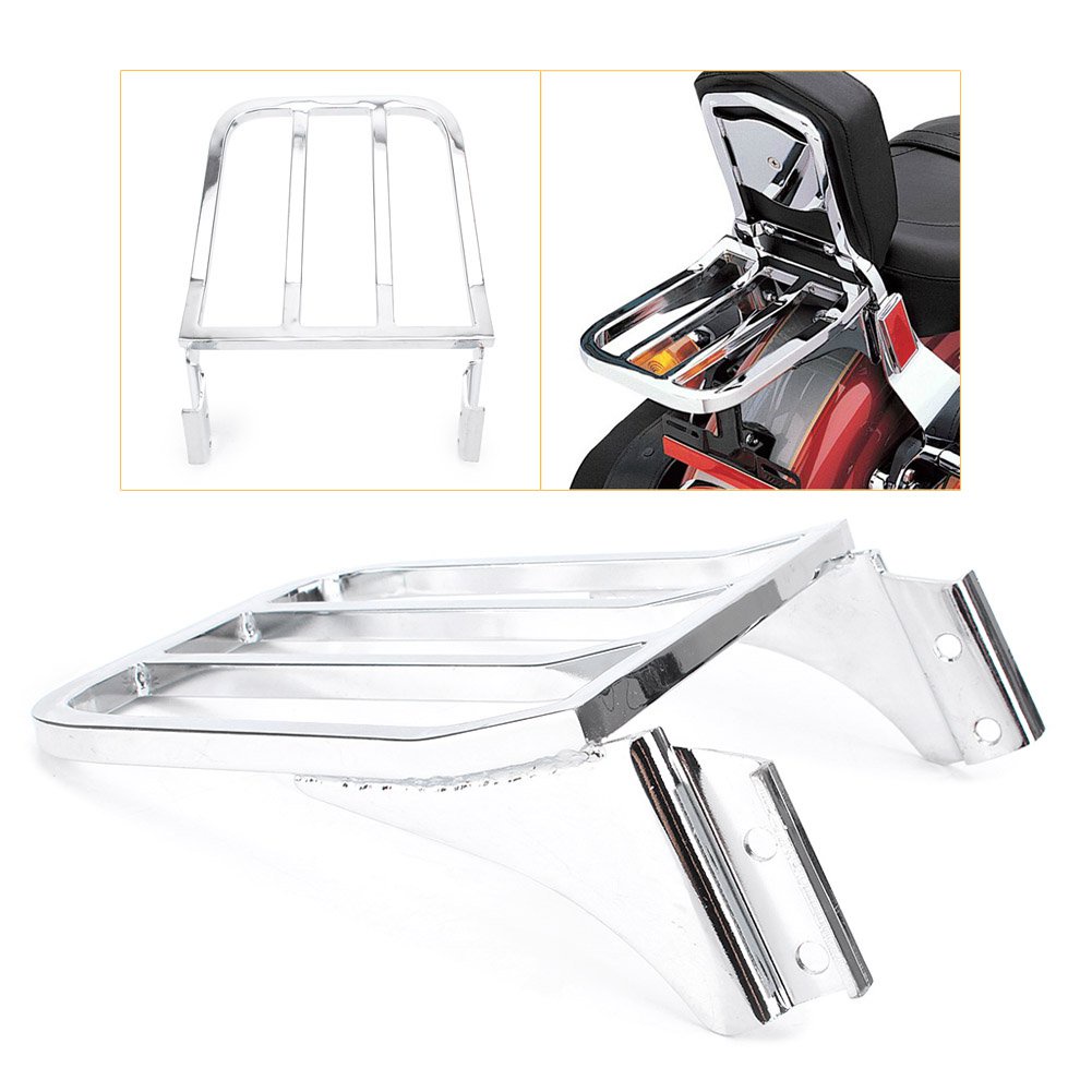 jdsMotorbike Sissy Bar Backrest Luggage Rack Back Rest For Harley