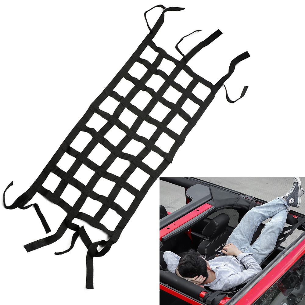 For Jeep Wrangler Car Roof Storage Net Mesh Cargo Net Tail Box Net