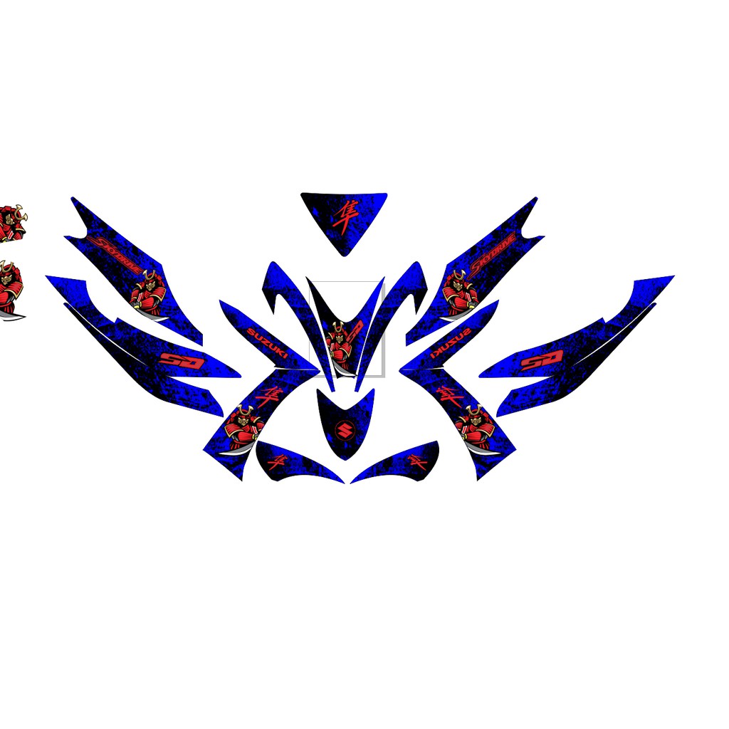 Decals, Sticker, Motorcycle Decals for Suzuki Skydrive, blue Shopee