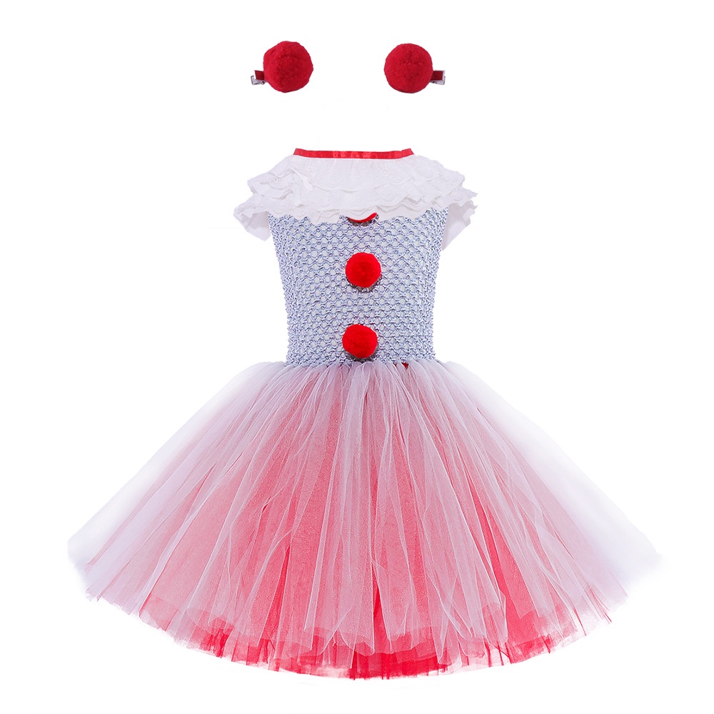 Halloween Children's Costume cosplay Harley Quinn Masquerade Gauze tutu