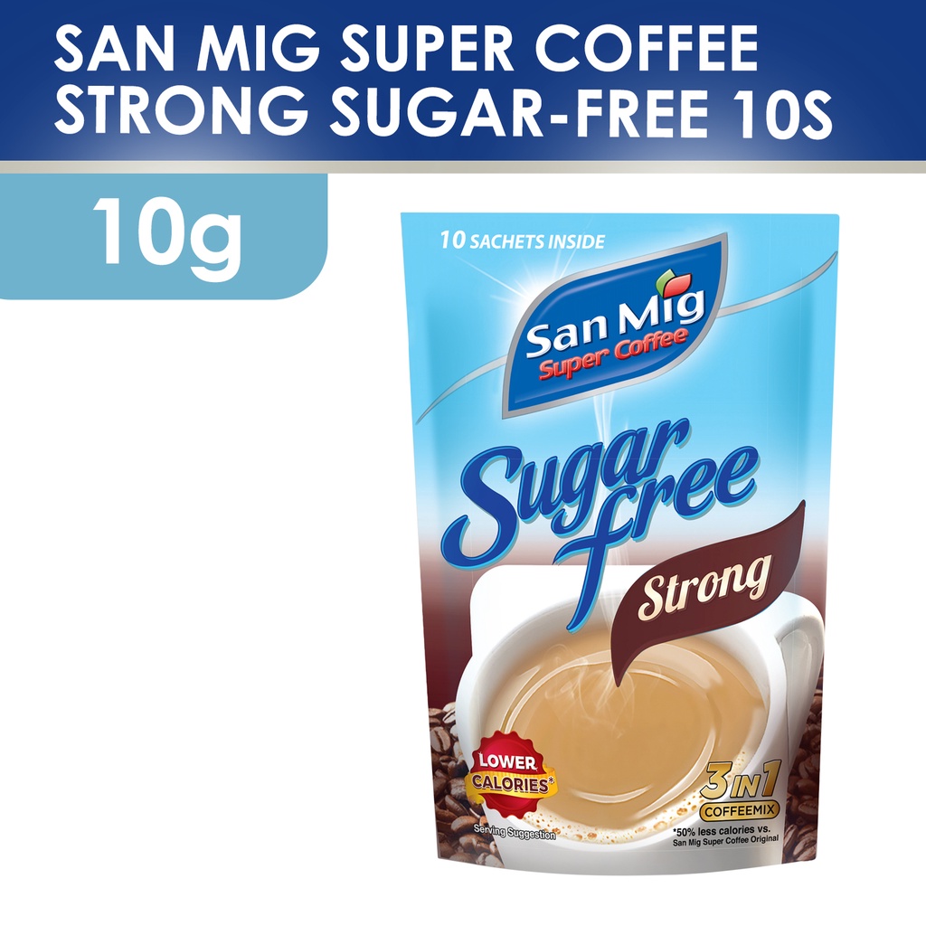San Mig Super Coffee Strong SugarFree 10s (10g) Shopee Philippines