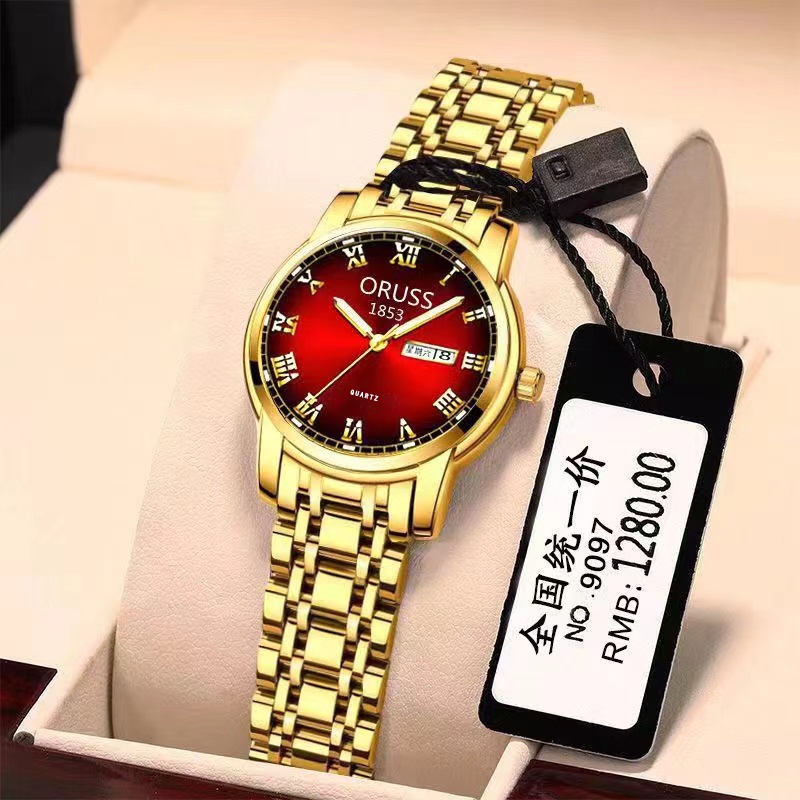 Oruss Elegant Women Watch Stainless Steel Luxury Gold watch Bracelet
