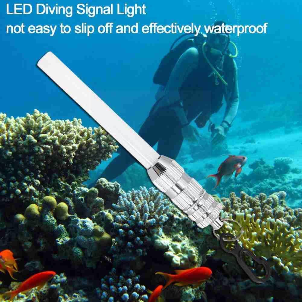 Underwater Flashing Scuba Night Dive Marker LED Beacon Light lamp Torch