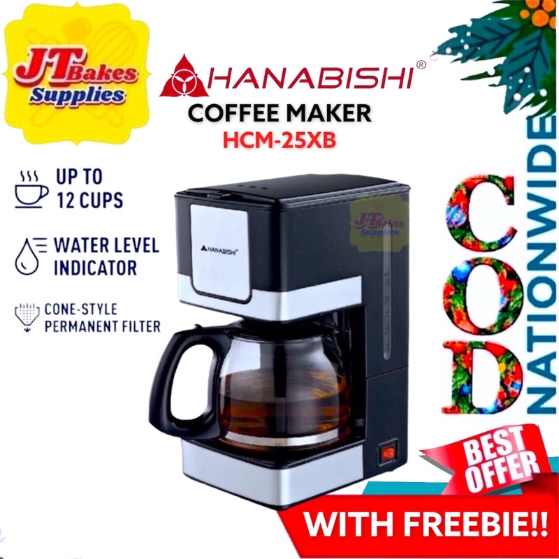 Hanabishi HCM 25XB Coffee Maker machine Hcm25xb with Freebie Shopee