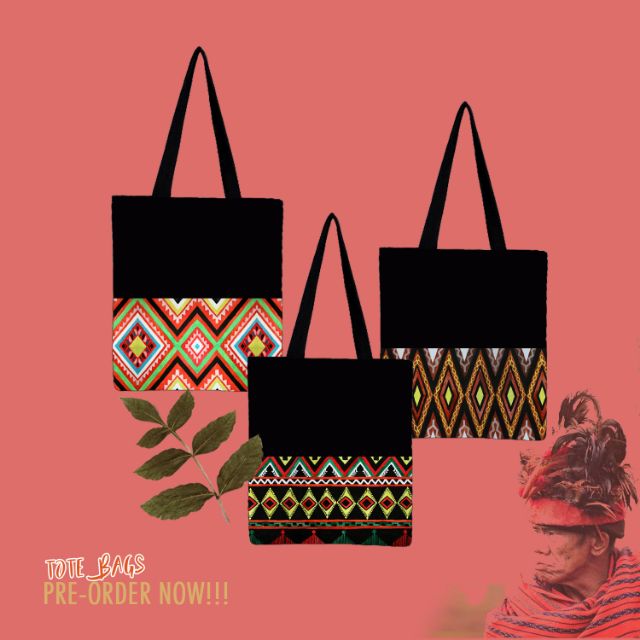 CANVAS FILIPINO BATIK ART DESIGN TOTE BAGS ETHNIC PATTERN Shopee