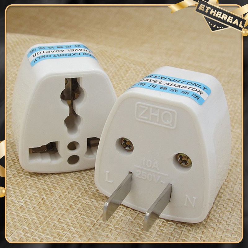 Universal US Plug Adapter 2 Pins Travel Adapter Electrical Plug