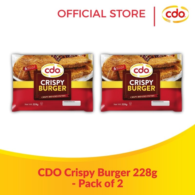 CDO Crispy Burger 228g Pack of 2 Shopee Philippines