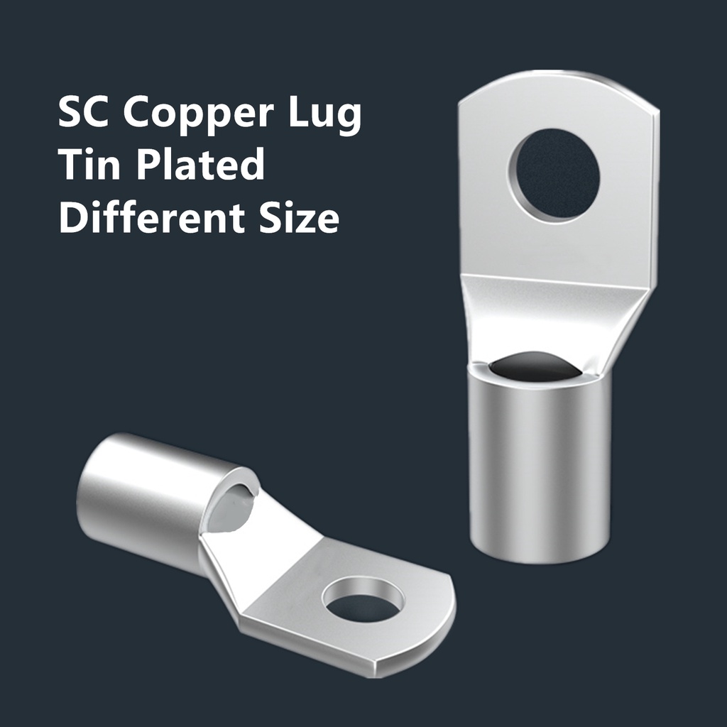 6mm to 50mm SC Terminal Lugs 10pieces Pure Copper Tin plated Shopee