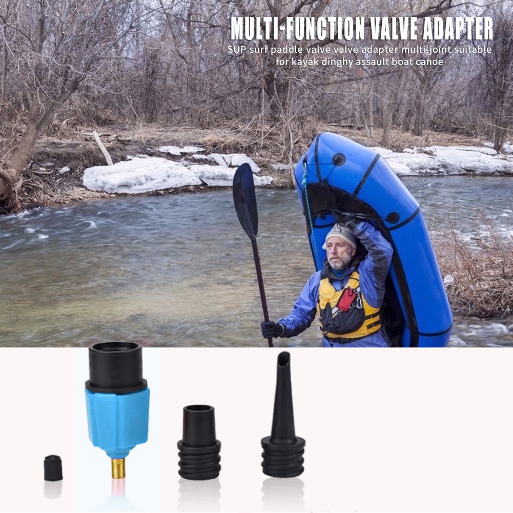 Boat Valve Adaptor SUP Portable Rubber Kayak Supplies Standup Paddle