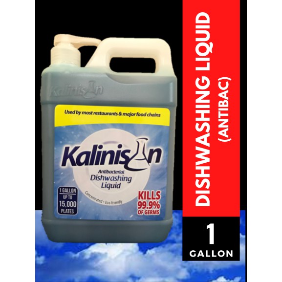 KALINISAN Dishwashing Liquid Soap ANTIBAC 1 GALLON Kills 99.9 Germs