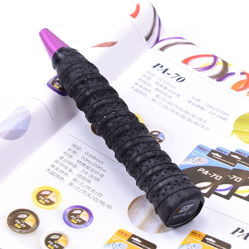 GY Matte Keel Grip for Badminton Rackets 1.1m Holed Breathable Anti