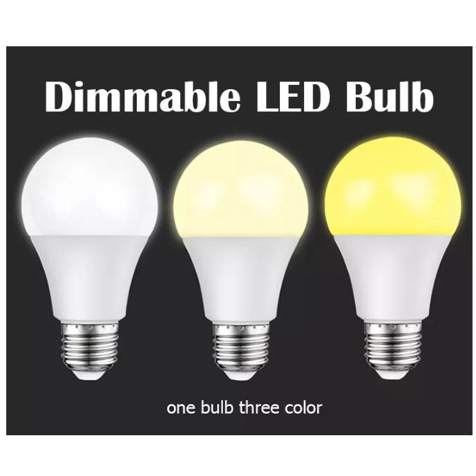E27 Tri Color Bulb 5w 7w 9w 12w Warm White Bulb EnergySaving LED Bulb