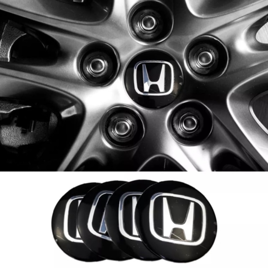 HONDA logo Car Wheel Center Hub Cap Sticker Emblem 04 pcs 56mm Shopee