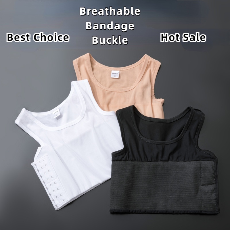 Janest Bandage Chest Binder Breathable Short Breast Binder Lesbian FTM