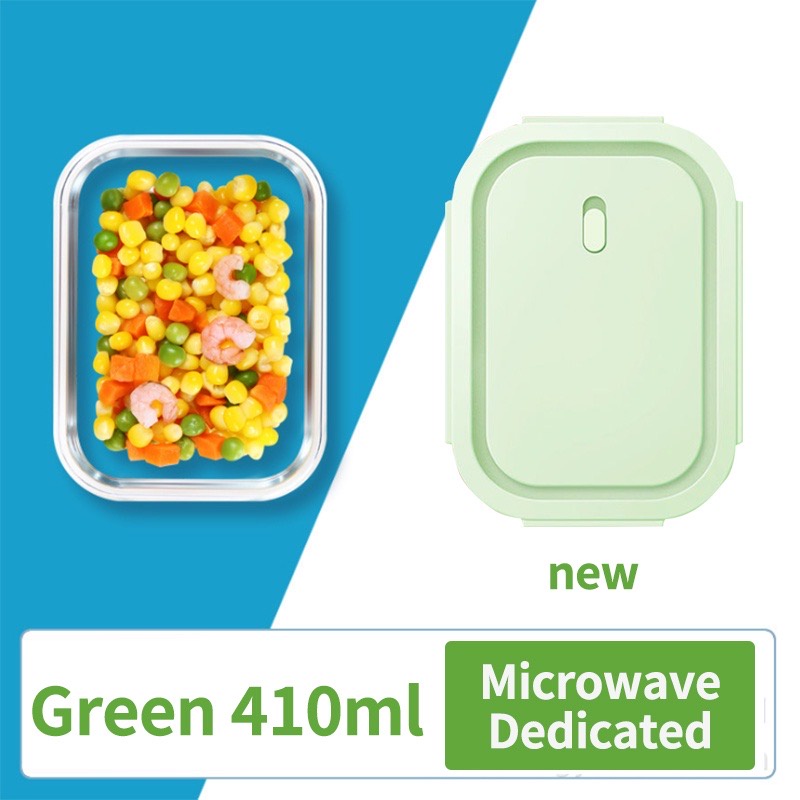 Glass Crisper Airtight Food Keeper Leakproof Microwavable Oven Safe