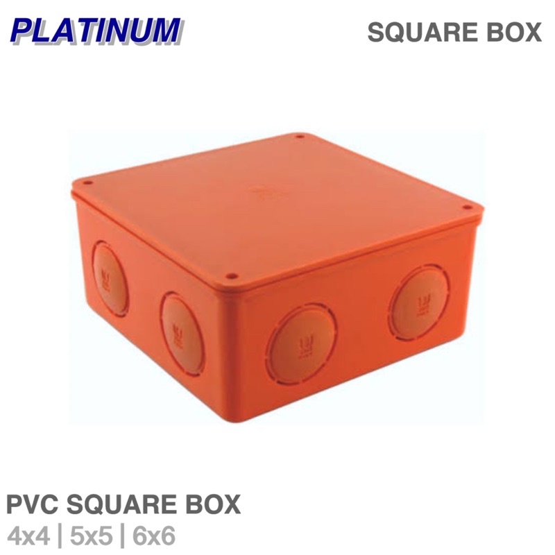 PVC Square Utility Box Electrical Box Comes with Cover and Screws