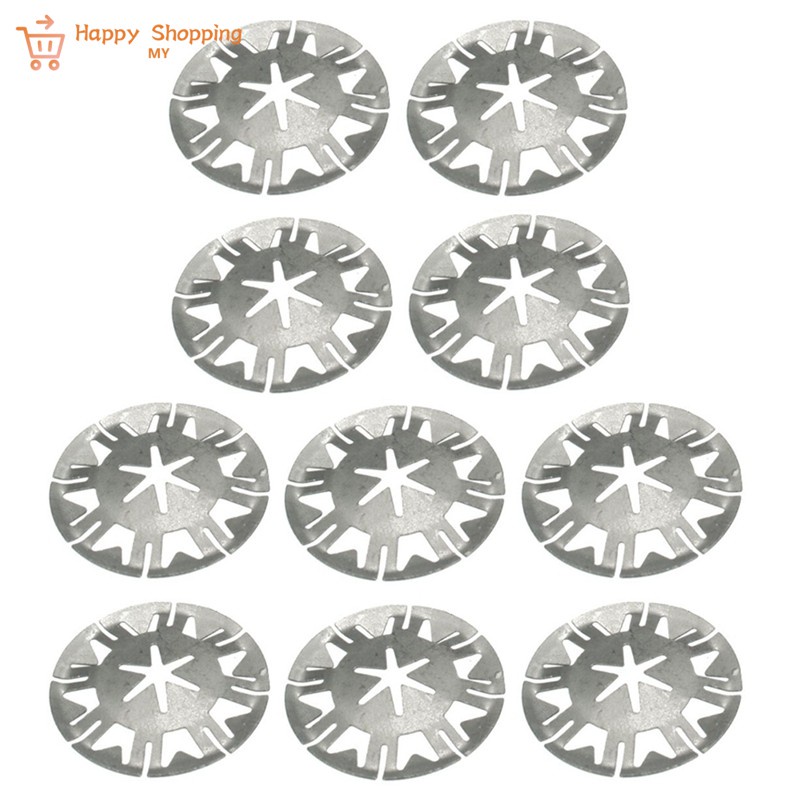 MY Shopping 10x Exhaust Heat Shield Clip Nut Washers for VW TRT5 GOLF