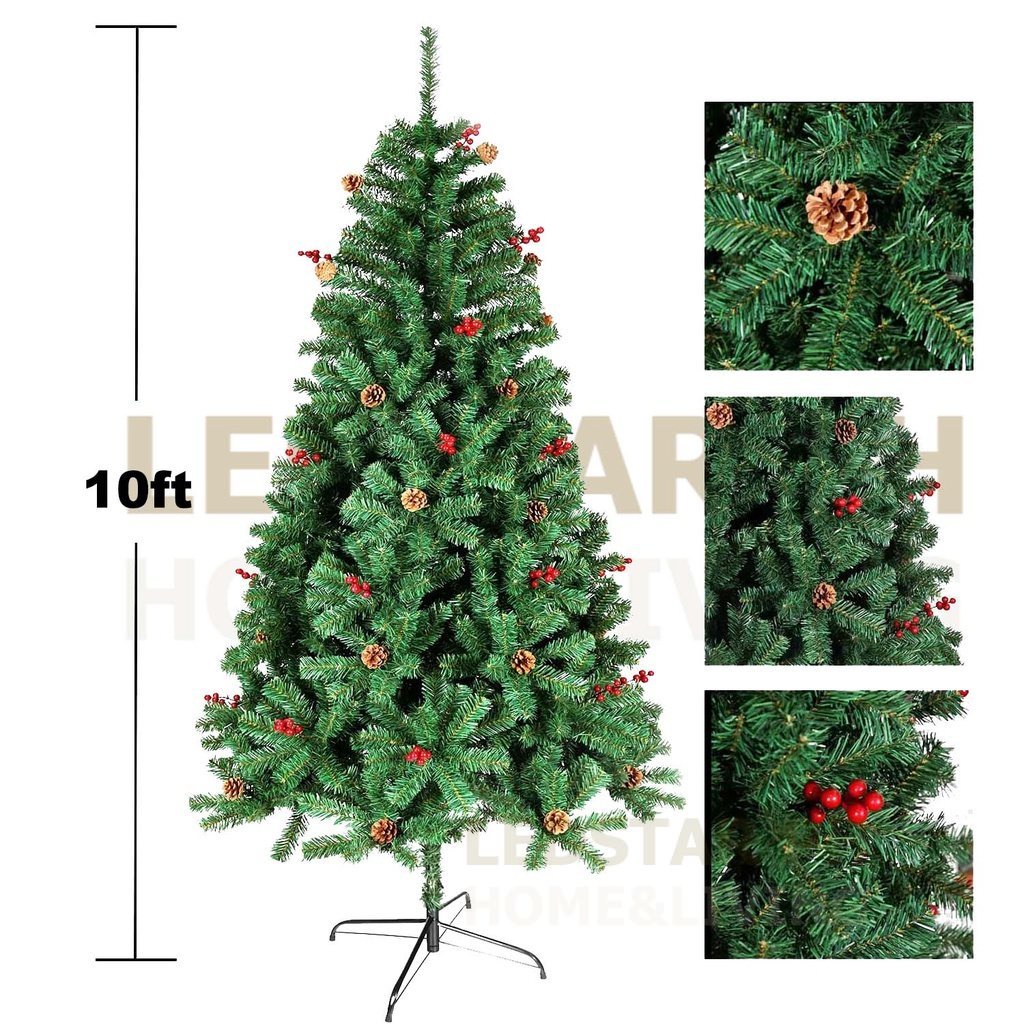 10FT Christmas tree Giant Christmas Tree, Snow Green Artificial