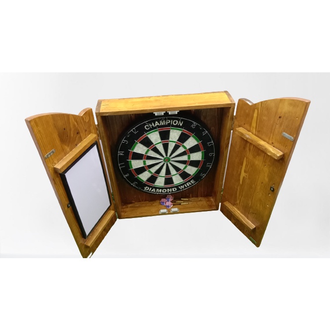 1 SET CHAMPION DARTBOARD WITH CLOSET(1 SET DART PIN AND DART BOARD