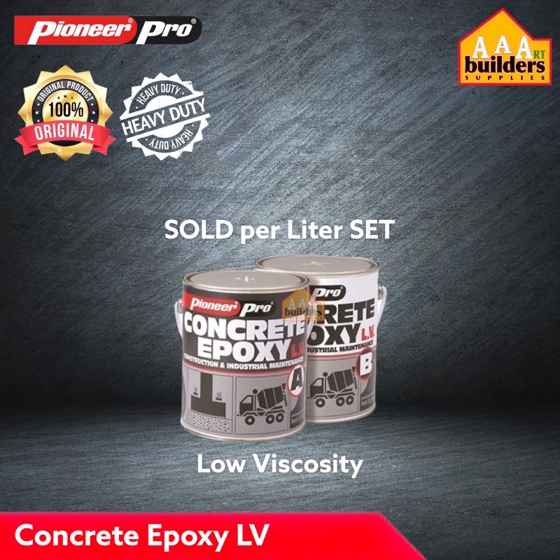 Pioneer Pro Concrete Epoxy HV LV Liter SET Shopee Philippines