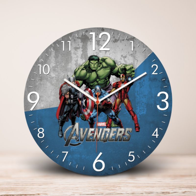 Marvel Superhero Wall Clock Superhero Clock Shopee Philippines