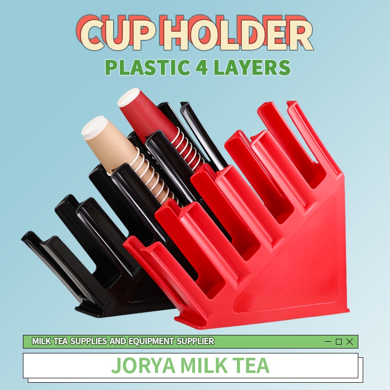 Milk Tea Cup Holder 4 LayersCup Stand Cup Rack Plastic Cup Holder