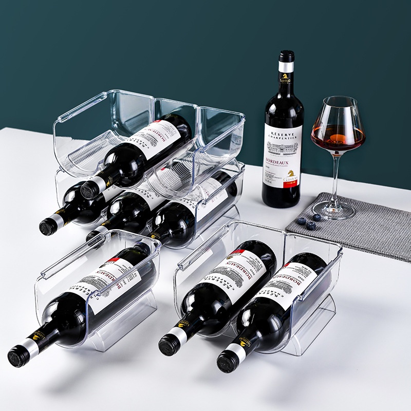 Universal Transparent Wine Storage Rack Bottled Beverage Storage Box