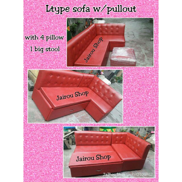 LTYPE sofa with pull out bed Shopee Philippines