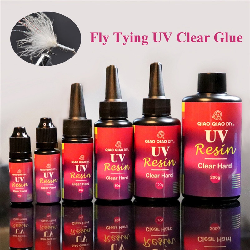 UV Clear Finish Glue Combo thin& Thick Instant Cure Super Clear UV Glue