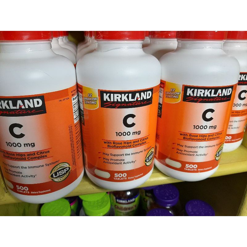 KIRKLAND VITAMIN C WITH ROSE HIPS & CITRUS BIOFLAVONOID COMPLEX (EXPIRATION 10/2023) Shopee