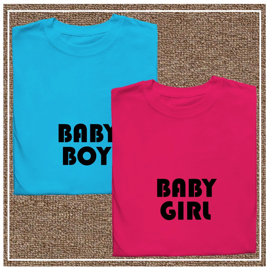 BABY BOY SHIRT BABY GIRL SHIRT GENDER REVEAL SHIRT Shopee Philippines