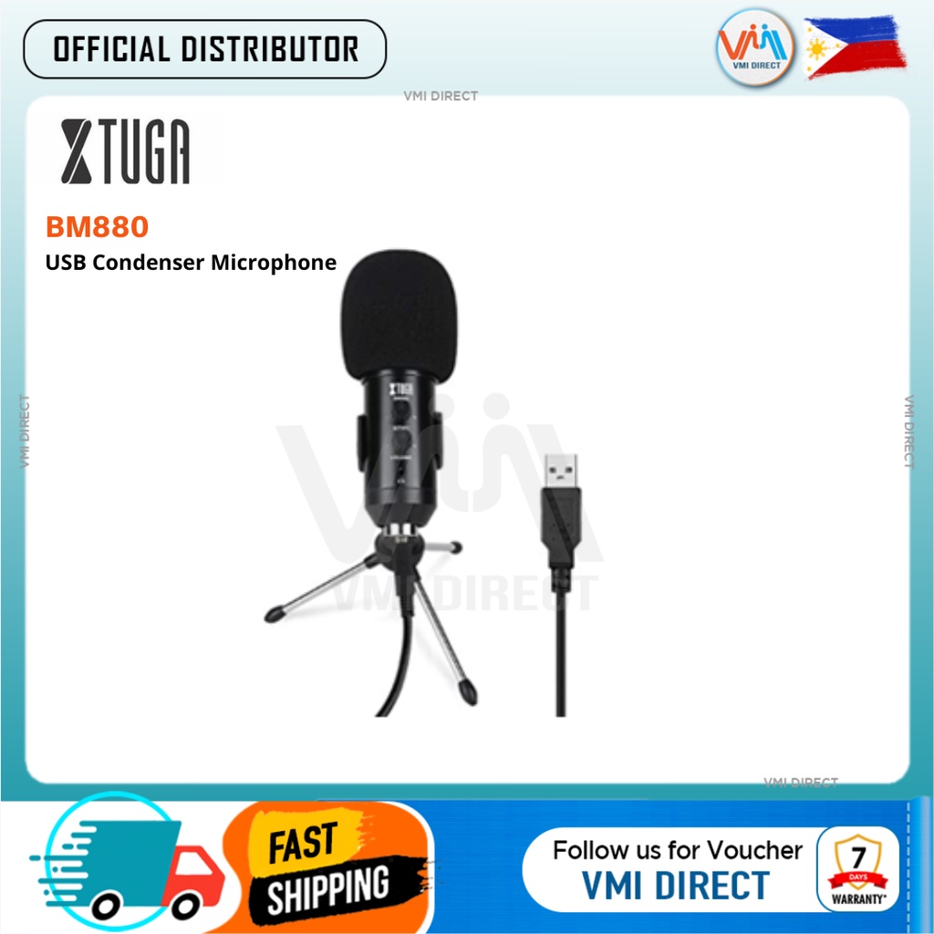 XTUGA BM880 USB Condenser Microphone Recording Microphone USB Podcast