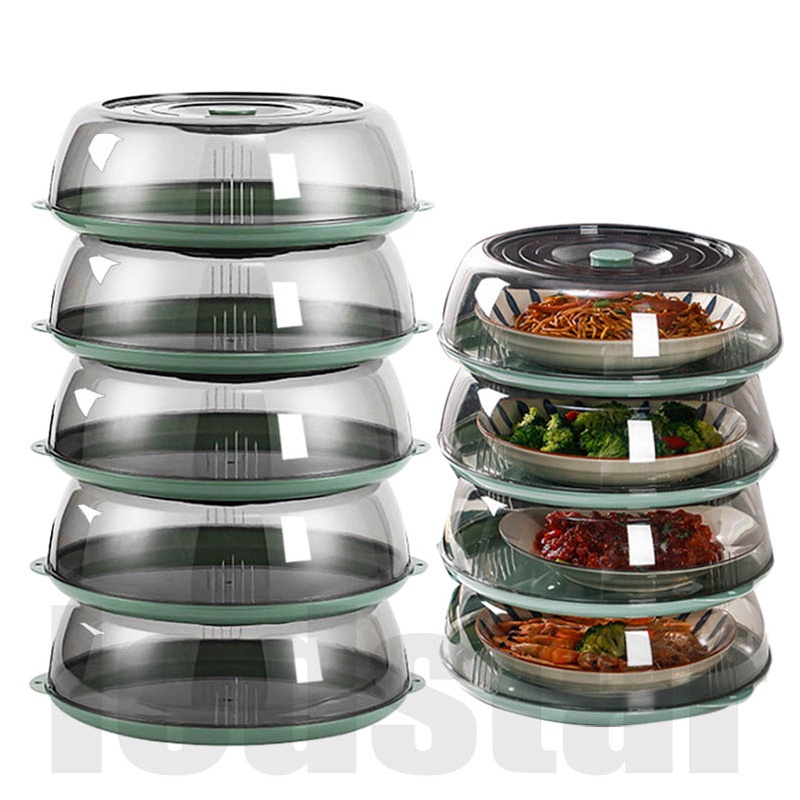 5 Layer Food Keeper Warm Keeper Food Cover Transparent Stackable Dish Cover Insulation Shopee