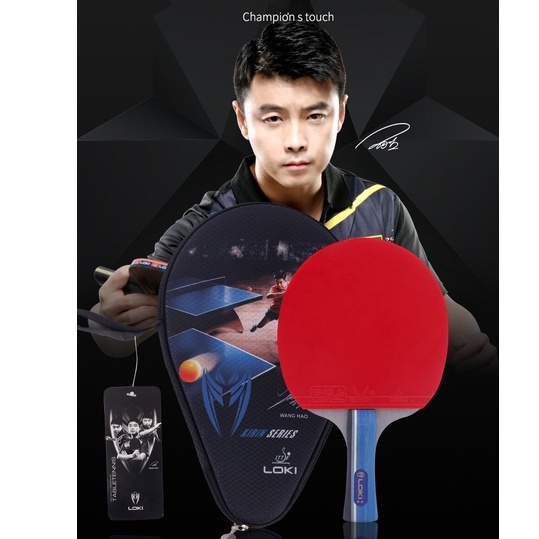LOKI X2 Table Tennis Racket Set 2 pcs Beginner Table Tennis Bat Pimples In Rubber Ping Pong