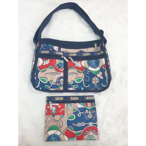 Authentic Le Sportsac Everyday Deluxe Bag with Pouch Shopee Philippines