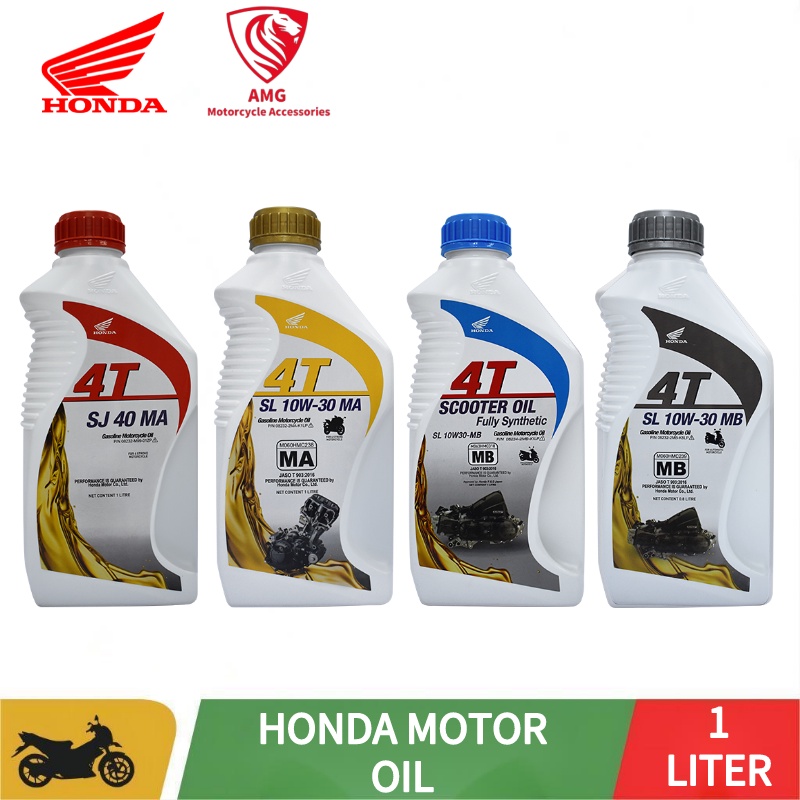 HONDA MOTORCYCLE OIL 1L 4T 10W30 SJ 40 MA Good quality Shopee Philippines