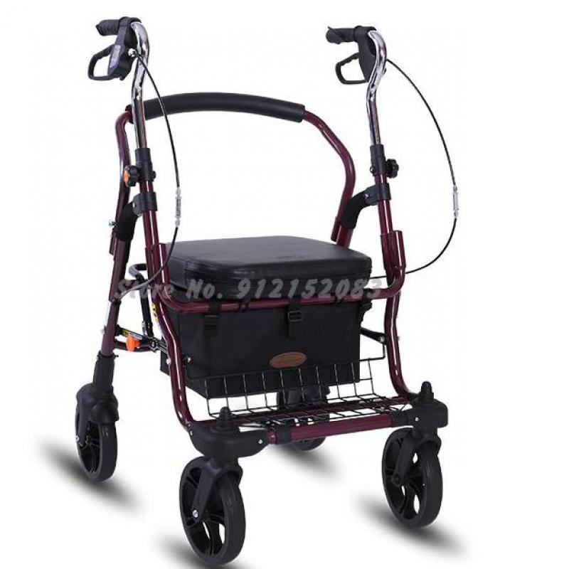 Elderly Trolleys Can Be Folded, Lightweight Walkers, Grocery Shopping