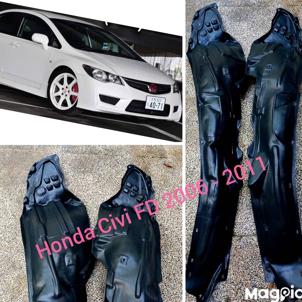 Fender Liner for Honda Civic FD 2006 2007 2008 2009 2010 2011 | Shopee