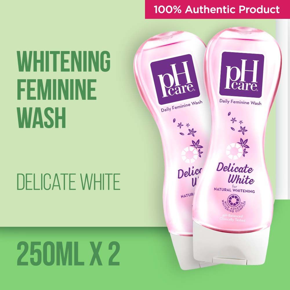 pH Care Daily Feminine Wash Delicate White 250mL x 2 Shopee Philippines