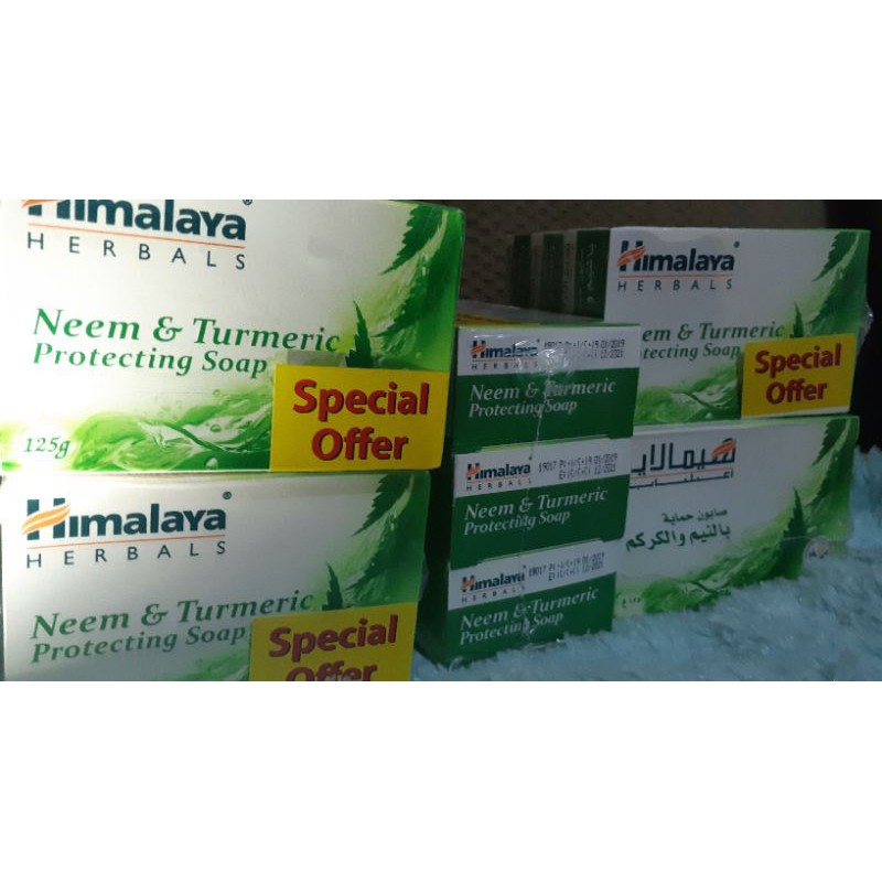HIMALAYA HERBALS NEEM & TURMERIC PROTECTING SOAP 125g (3pcs per pack