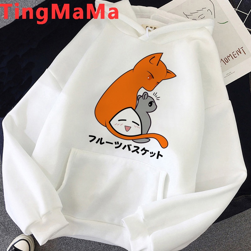 Japanese Anime Fruits Basket Hoodies Women Kawaii Cartoon Harajuku