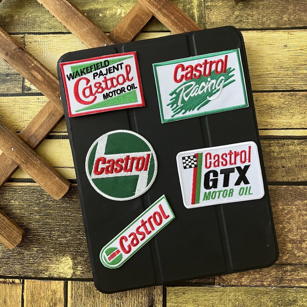 Castrol Iron on The Shirt The Arm Decorative Embroidery Clothes Hats